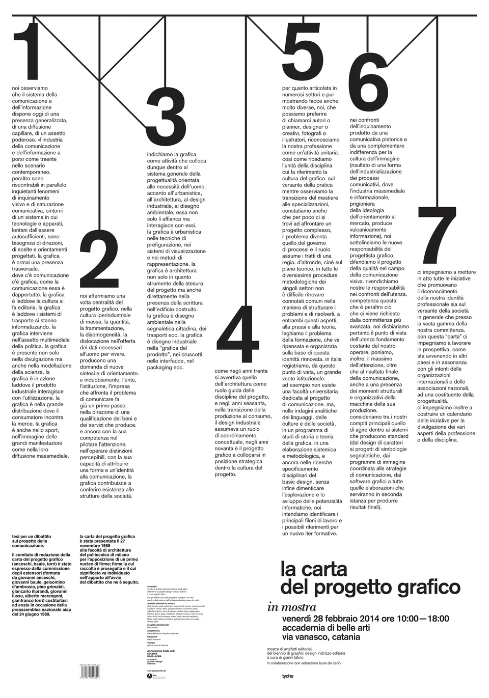 La carta del progetto grafico